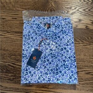 NWT Donald Ross Sport Sawyer Floral Golf Shirt M